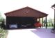 Holzcarport mit Satteldach